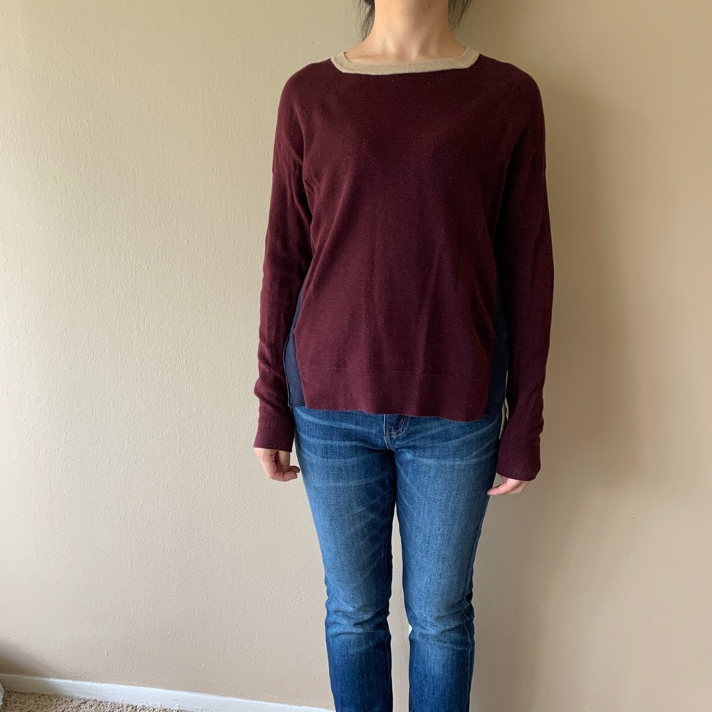 Jcrew color-block sweater